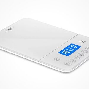 Ozeri Touch III 22 lbs. Digital Kitchen Scale with Calorie Counter,White ZK19